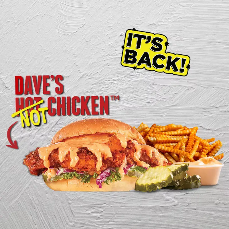 1 Cauli Slider with Fries — Dave's Hot Chicken menu item