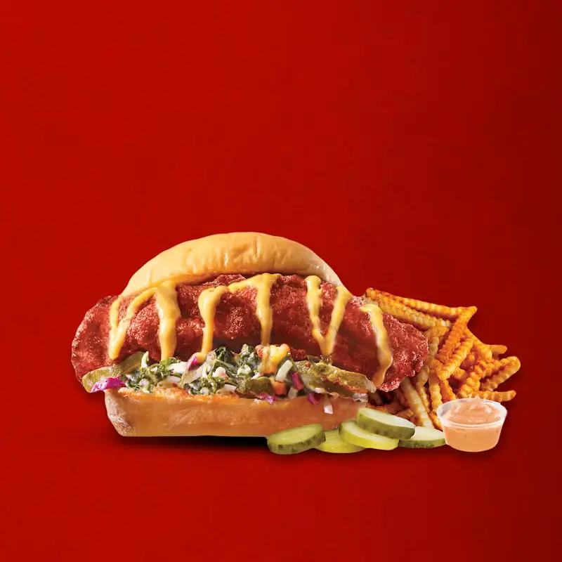 1 Slider with Fries — Dave's Hot Chicken menu item