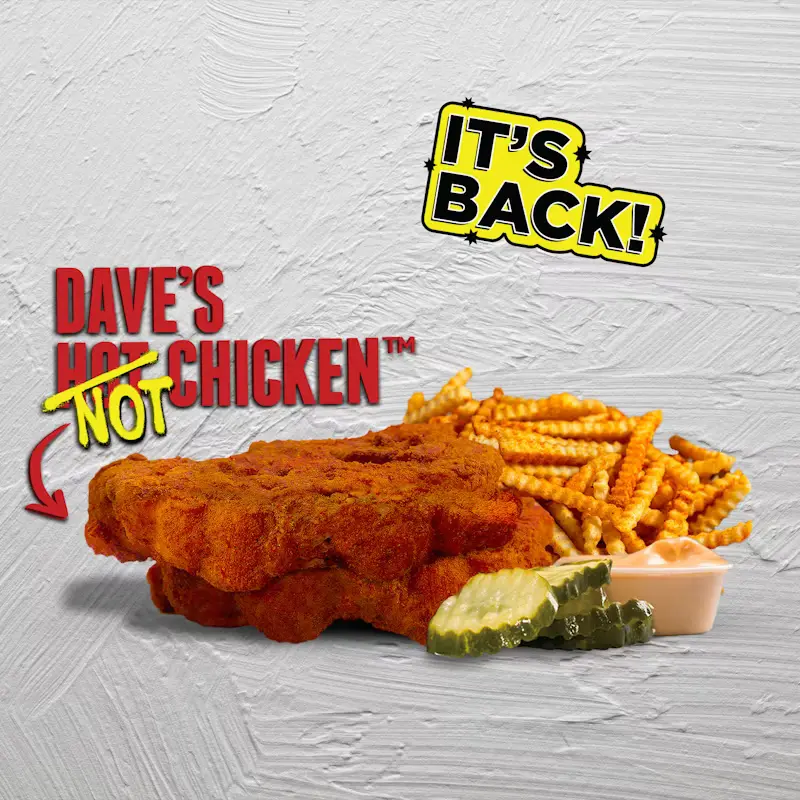 2 Cauli Tenders with Fries — Dave's Hot Chicken menu item
